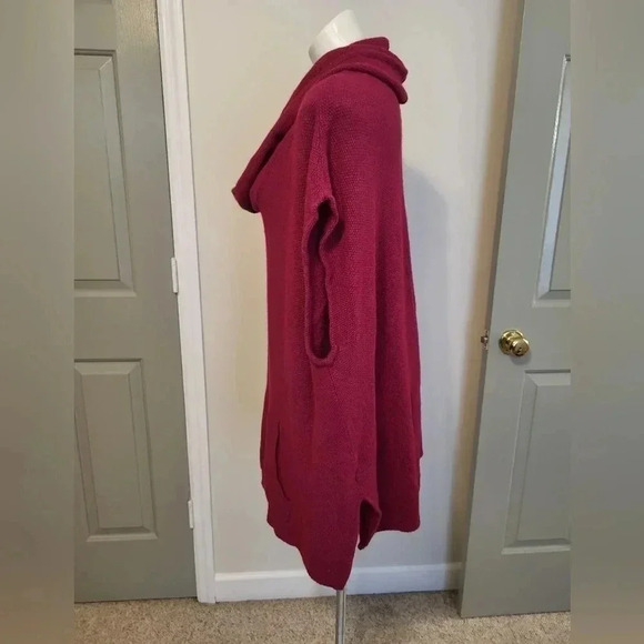 Bryn Walker Cowl Neck Sweater Poncho Sleeveless Cashmere/Lambswool Blend(L) - Picture 2 of 9